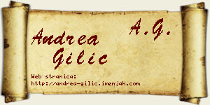 Andrea Gilić vizit kartica